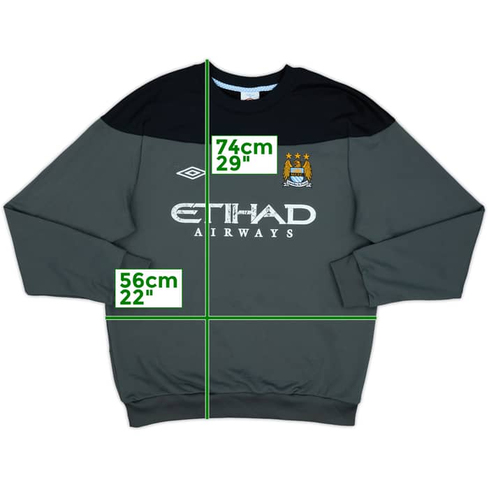 2011-12 Manchester City Umbro Sweat Top - 5/10 - (XL)