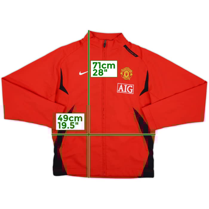 2007-08 Manchester United Nike Track Jacket - 8/10 - (S)