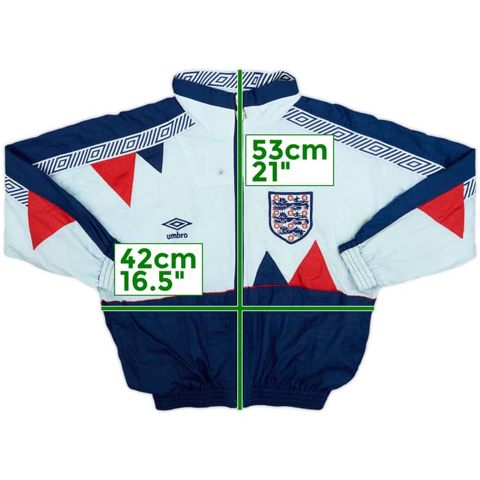 1990-92 England Umbro Track Jacket - 8/10 - (4-5 Years)
