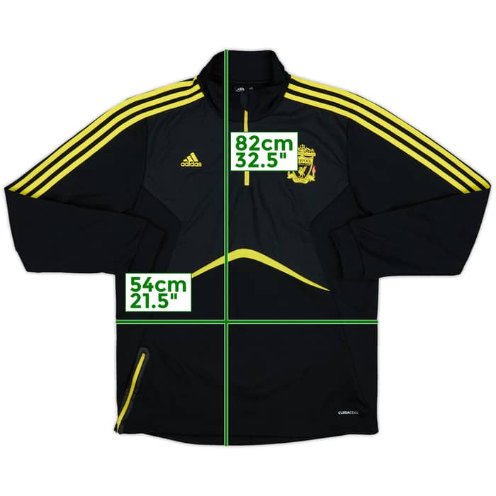 2010-11 Liverpool adidas 1/4 Zip Drill Top - 9/10 - (XL)