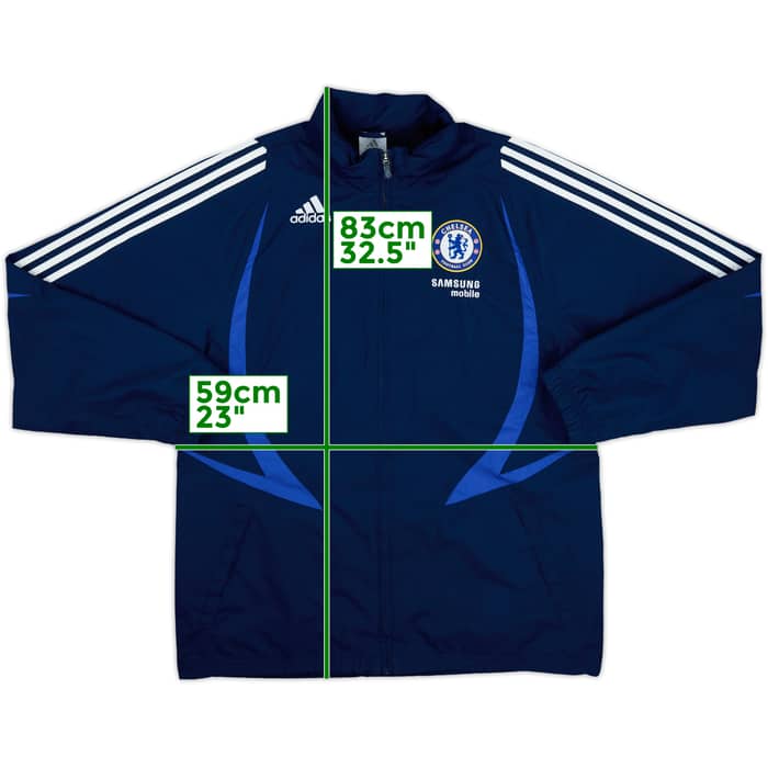 2007-08 Chelsea adidas Hooded Rain Jacket - 10/10 - (M)