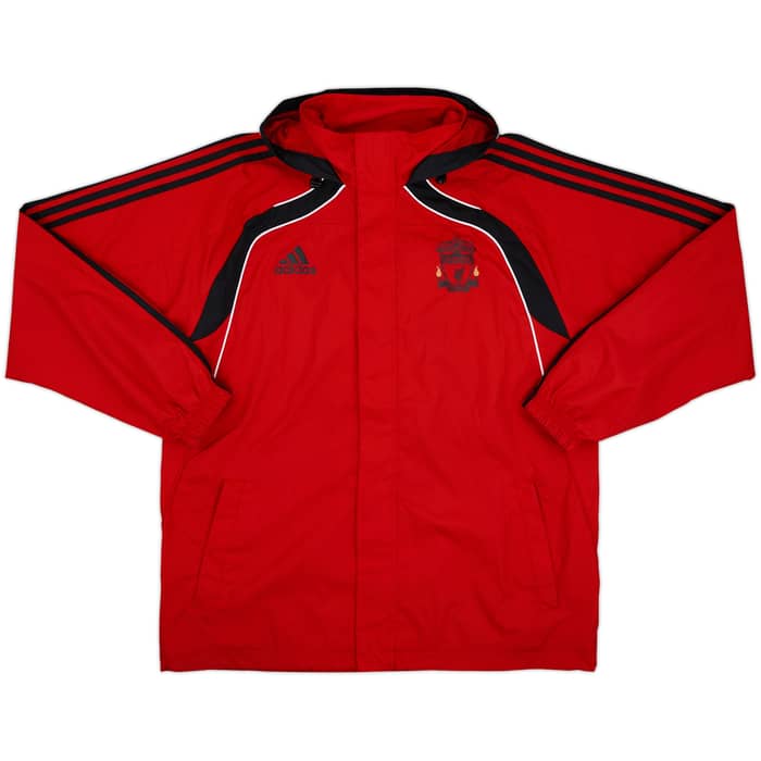 2010-11 Liverpool adidas Hooded Rain Jacket - 8/10 - (L)