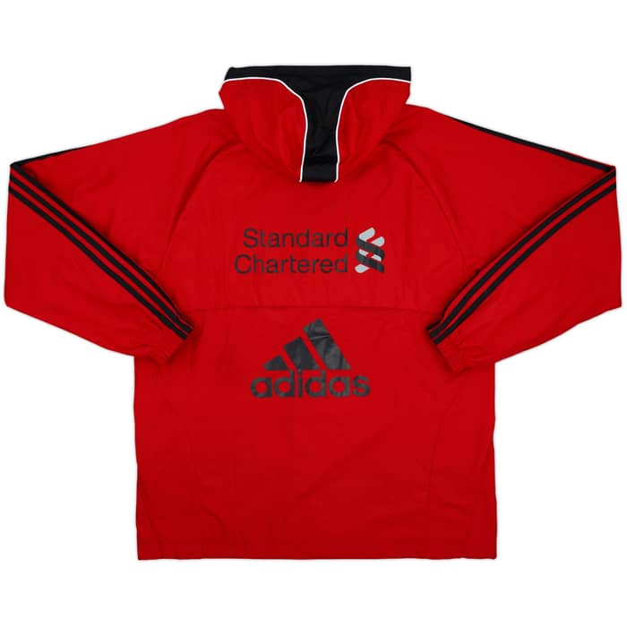 2010-11 Liverpool adidas Hooded Rain Jacket - 8/10 - (L)