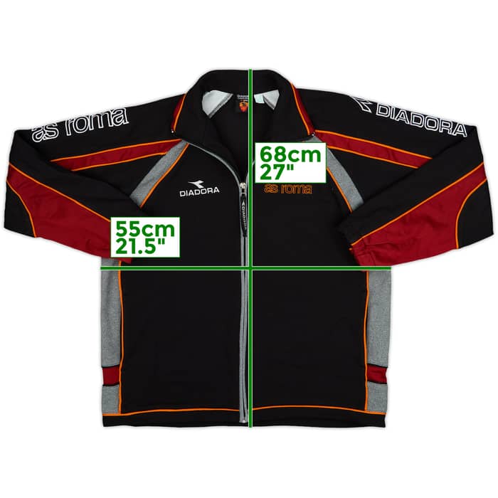 1998-99 Roma Diadora Track Jacket - 8/10 - (L.Boys)