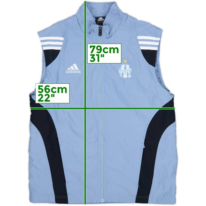 2003-04 Olympique Marseille adidas Gilet - 10/10 - (M)