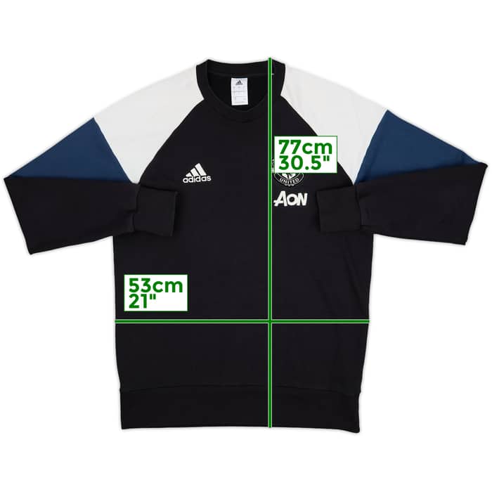 2016-17 Manchester United adidas Sweat Top - 8/10 - (L)