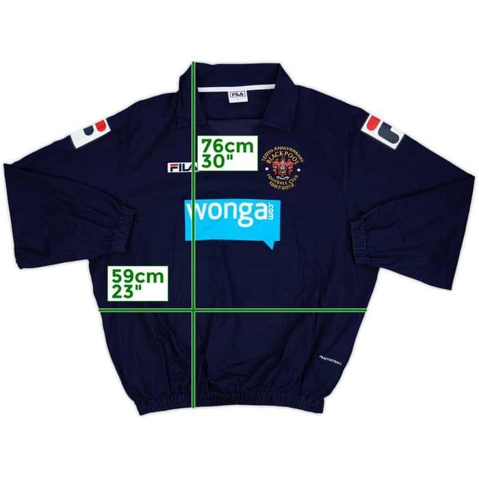 2011-13 Blackpool Fila 125th Anniversary Drill Top - 9/10 - (L)