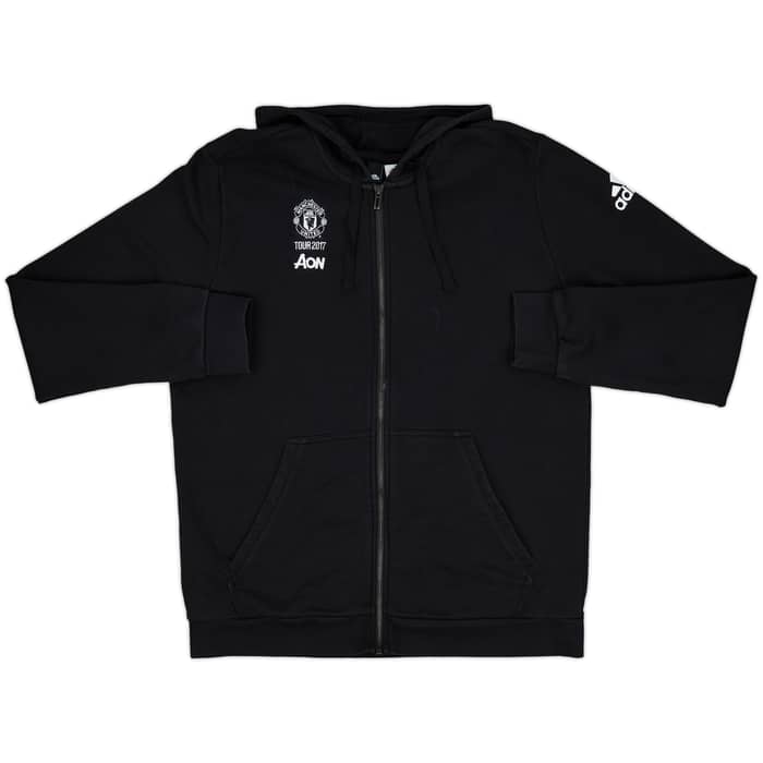 2017-18 Manchester United Tour adidas Hooded Track Jacket - 7/10 - (XL)