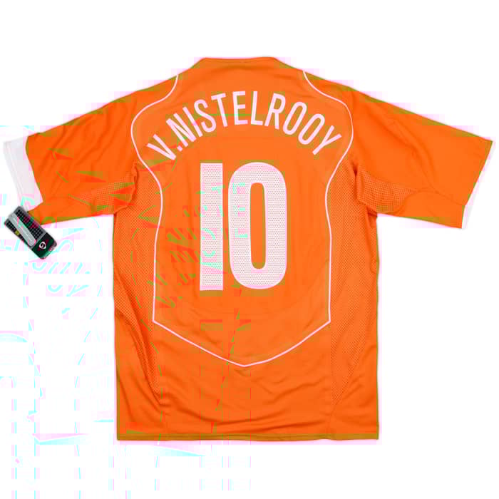 2004-06 Netherlands Limited Edition Player Issue Home Shirt 1244/5000 v. Nistelrooy #10 (L)