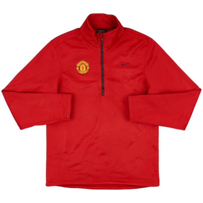 2010-11 Manchester United Nike Golf 1/4 Zip Drill Top - 9/10 - (S)