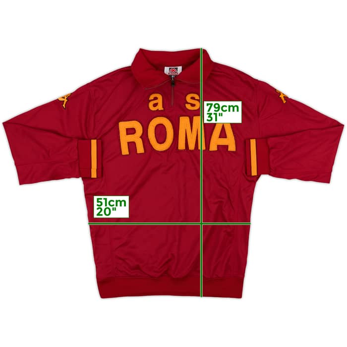 2009-10 Roma Kappa 1/4 Zip Drill Top - 8/10 - (XL)