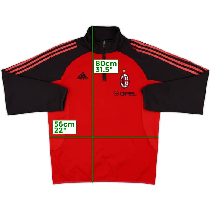 2002-03 AC Milan adidas 1/4 Zip Drill Top - 5/10 - (L)