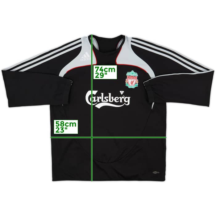 2008-09 Liverpool adidas Sweat Top - 8/10 - (L)