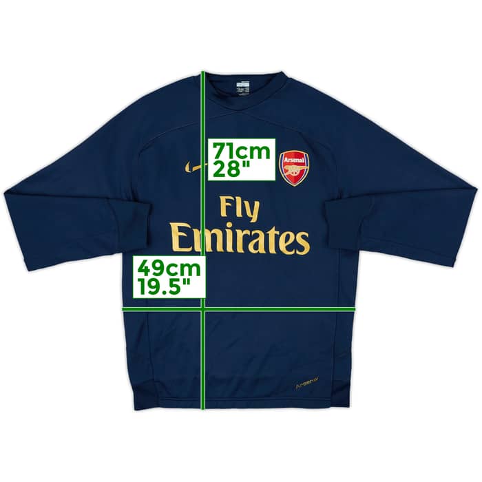 2007-08 Arsenal Nike Sweat Top - 5/10 - (S)
