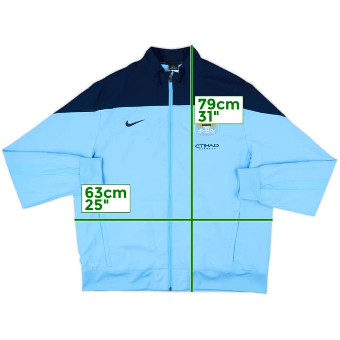 2013-14 Manchester City Nike Track Jacket - 10/10 - (XL)