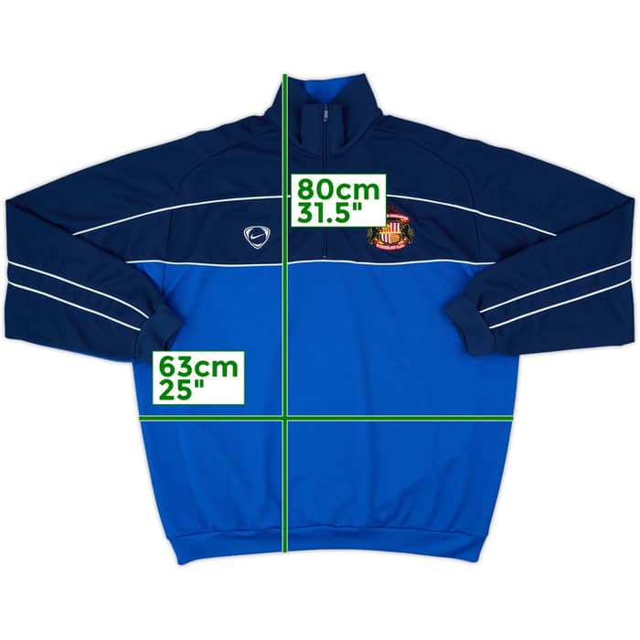 2000-01 Sunderland Nike 1/4 Zip Track Jacket - 10/10 - (XL)