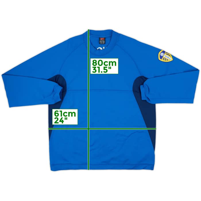 2000-01 Leeds United Nike Sweat Top - 10/10 - (XL)