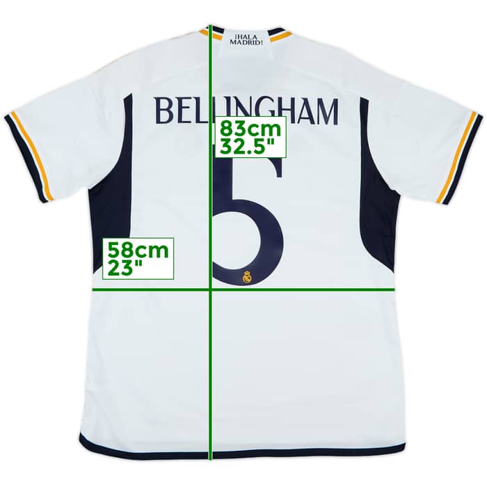2023-24 Real Madrid Home Shirt Bellingham #5 - 8/10 - (XL)