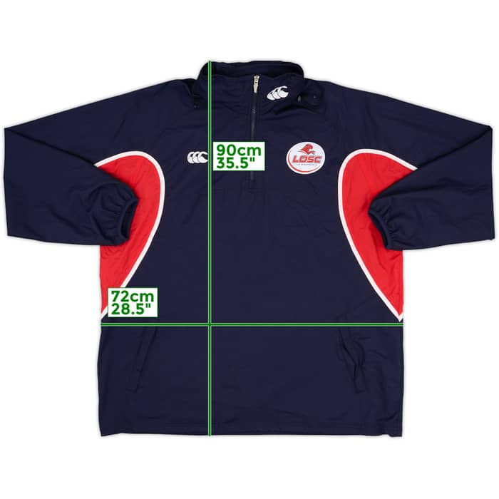 2008-10 Lille Canterbury 1/4 Zip Hooded Rain Jacket - 8/10 - (XXL)