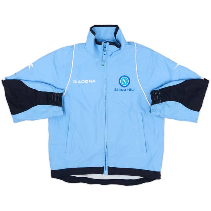 2007-08 Napoli Diadora Track Jacket - 8/10 - (5-6 Years)