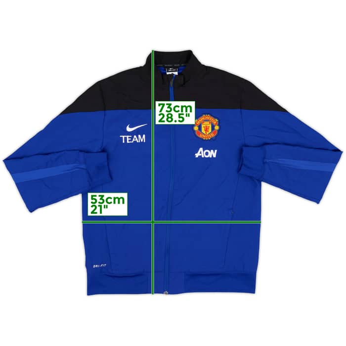 2013-14 Manchester United Team Nike Track Jacket Team - 8/10 - (M)