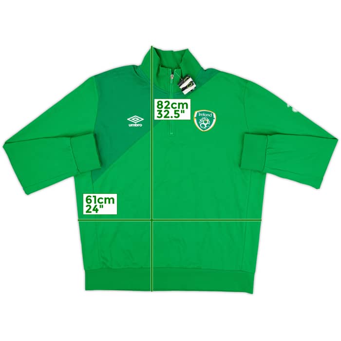 2016-17 Ireland Umbro 1/4 Zip Drill Top - 10/10 - (XXL)