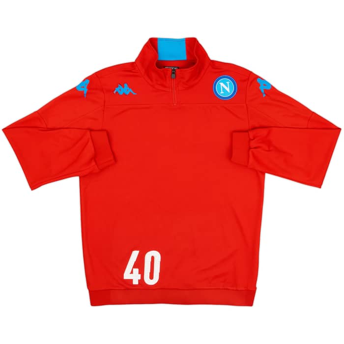 2015-16 Napoli Kappa Player Issue 1/4 Zip Drill Top #40 - 5/10 - (L)