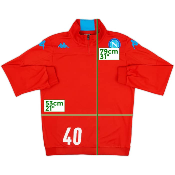 2015-16 Napoli Kappa Player Issue 1/4 Zip Drill Top #40 - 5/10 - (L)