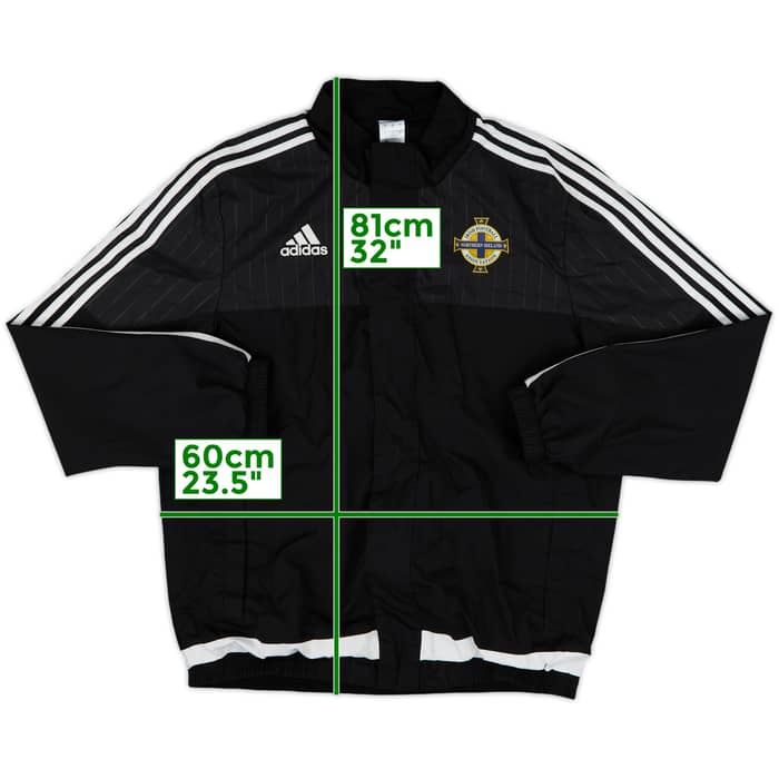 2015-16 Northern Ireland adidas Track Jacket - 8/10 - (L)