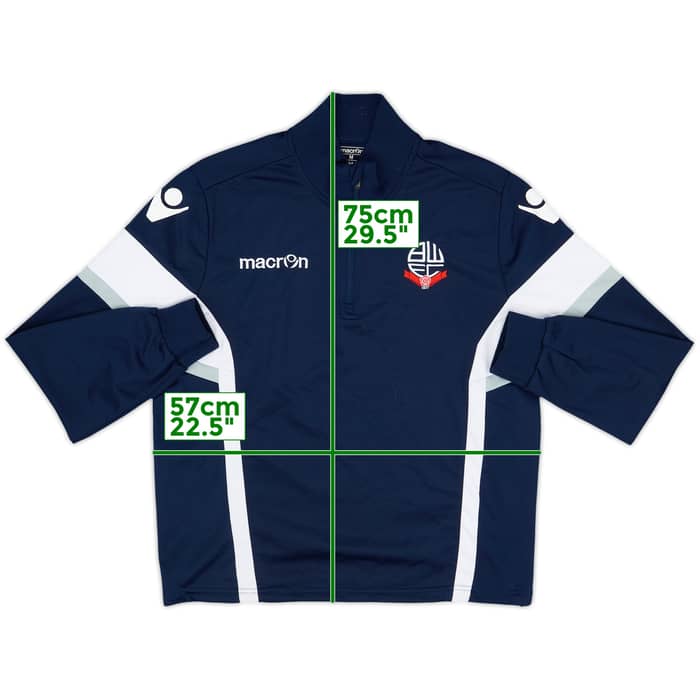 2018-19 Bolton Macron 1/4 Zip Drill Top - 6/10 - (M)
