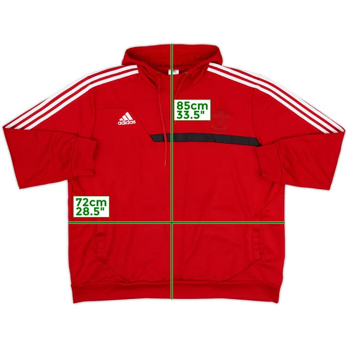 2013-14 Southampton adidas Hooded Sweat Top - 8/10 - (3XL)