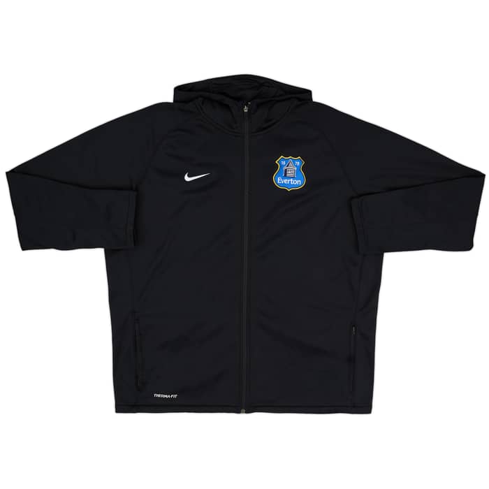 2013-14 Everton Nike Hooded Track Jacket - 10/10 - (XXL)