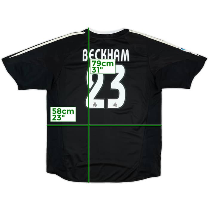 2004-05 Real Madrid Away Shirt Beckham #23 - 8/10 - (L)