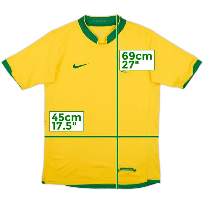 2006-08 Brazil Home Shirt - 6/10 - (XL.Boys)