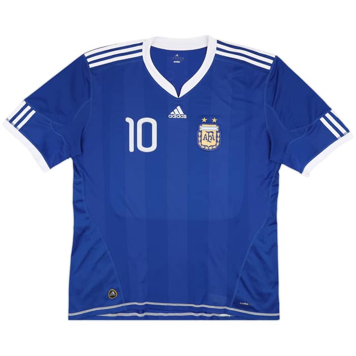2010-11 Argentina Away Shirt Messi #10 - 8/10 - (XXL)