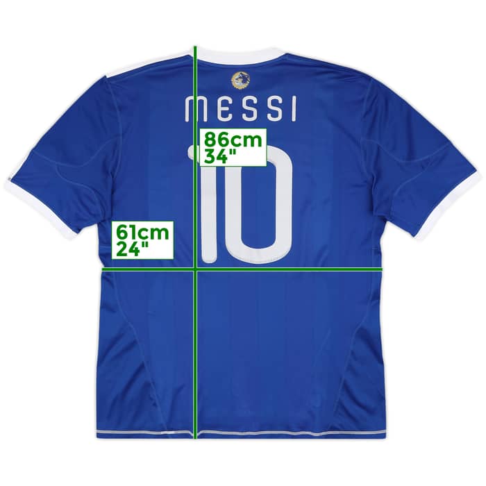 2010-11 Argentina Away Shirt Messi #10 - 8/10 - (XXL)