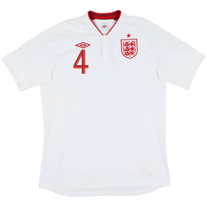 2012-13 England Home Shirt Gerrard #4 - 8/10 - (L)