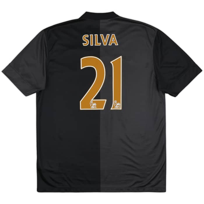 2013-14 Manchester City Away Shirt Silva #21 - 8/10 - (L)