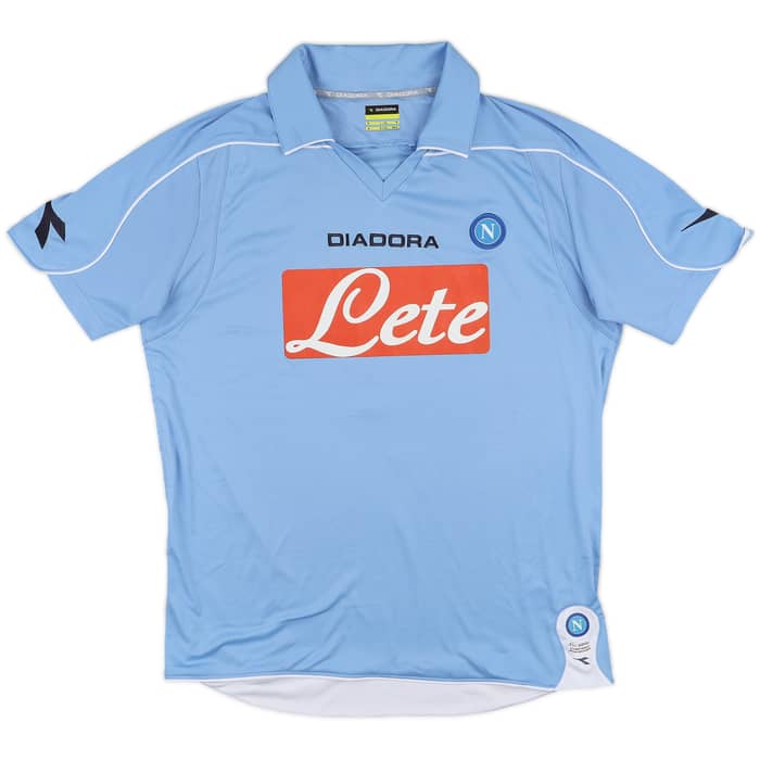 2008-09 Napoli Home Shirt Lavezzi #7 - 5/10 - (M)