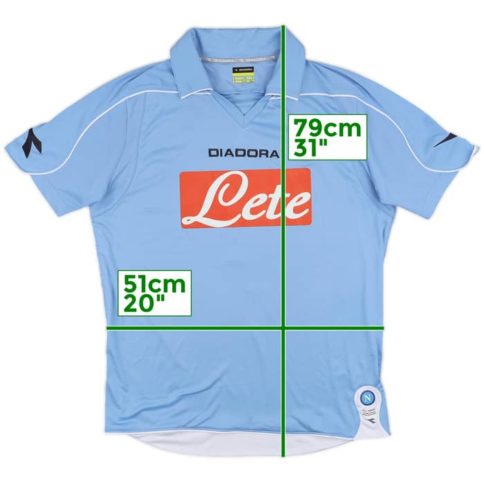 2008-09 Napoli Home Shirt Lavezzi #7 - 5/10 - (M)