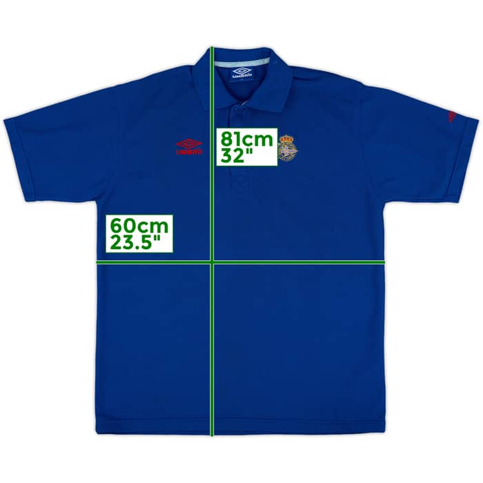 1996-97 Deportivo Umbro Polo Shirt - 8/10 - (XL)