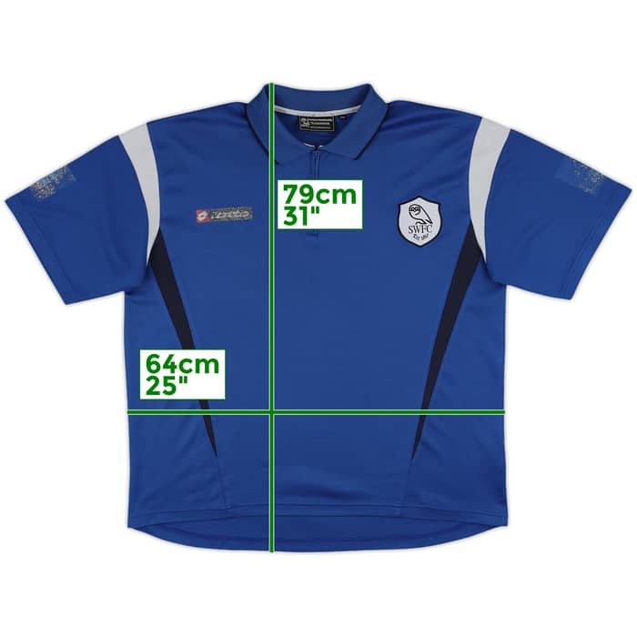 2007-09 Sheffield Wednesday Lotto 1/4 Zip Polo Shirt - 5/10 - (XXL)