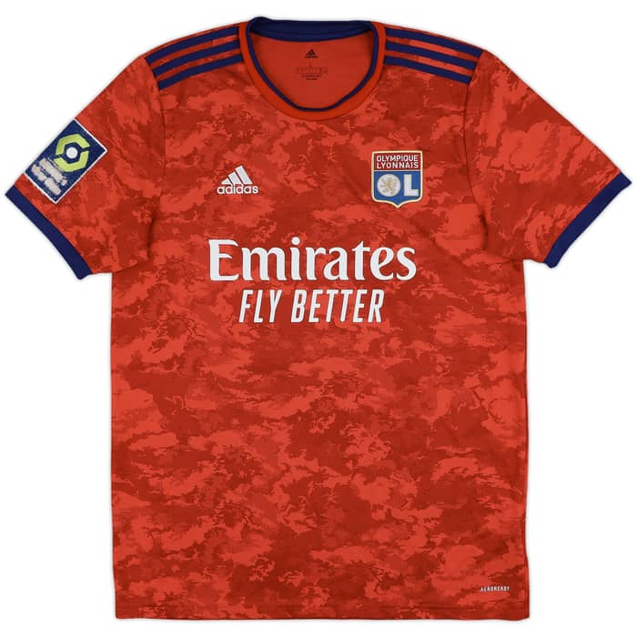 2022-23 Lyon Away Shirt Aouar #8 - 5/10 - (L)