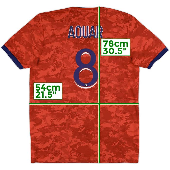 2022-23 Lyon Away Shirt Aouar #8 - 5/10 - (L)