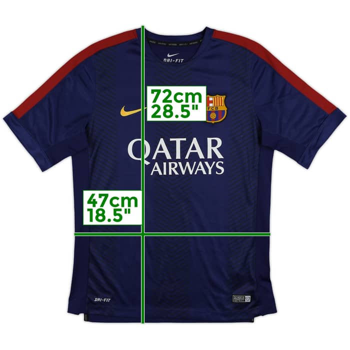 2014-15 Barcelona Nike Training Shirt - 9/10 - (M)