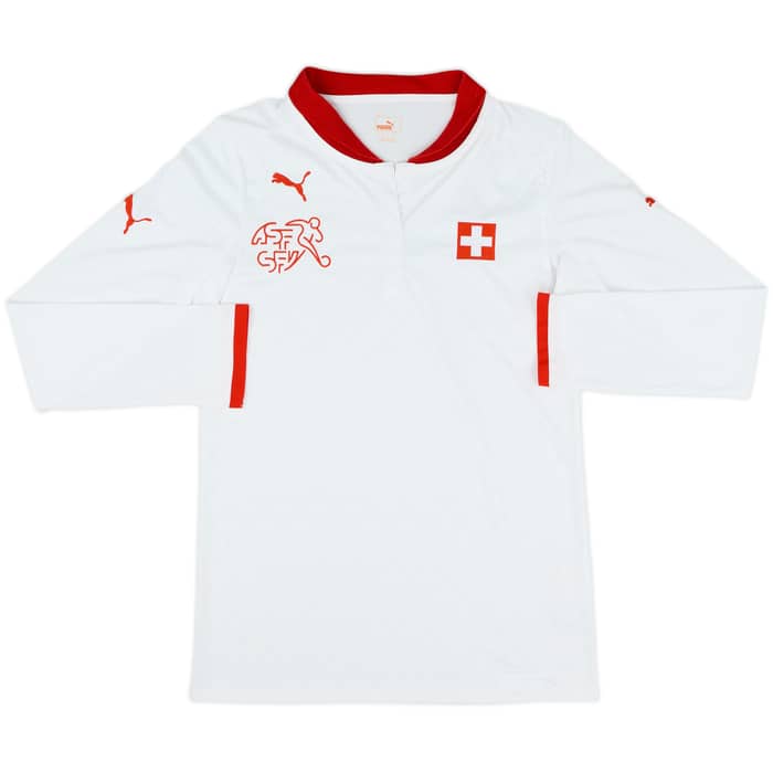 2012-14 Switzerland Away L/S Shirt - 8/10 - (M)