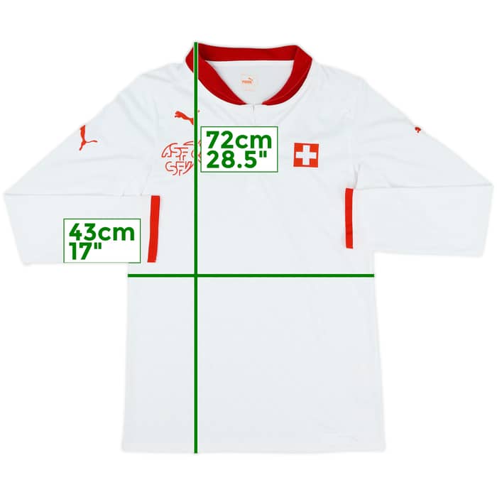 2012-14 Switzerland Away L/S Shirt - 8/10 - (M)