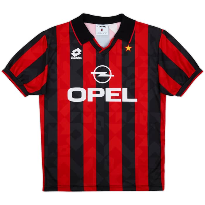 1995-96 AC Milan Basic Home Shirt - 9/10 - (M)