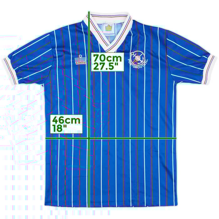 1987-89 Portsmouth Home Shirt - 8/10 - (M)