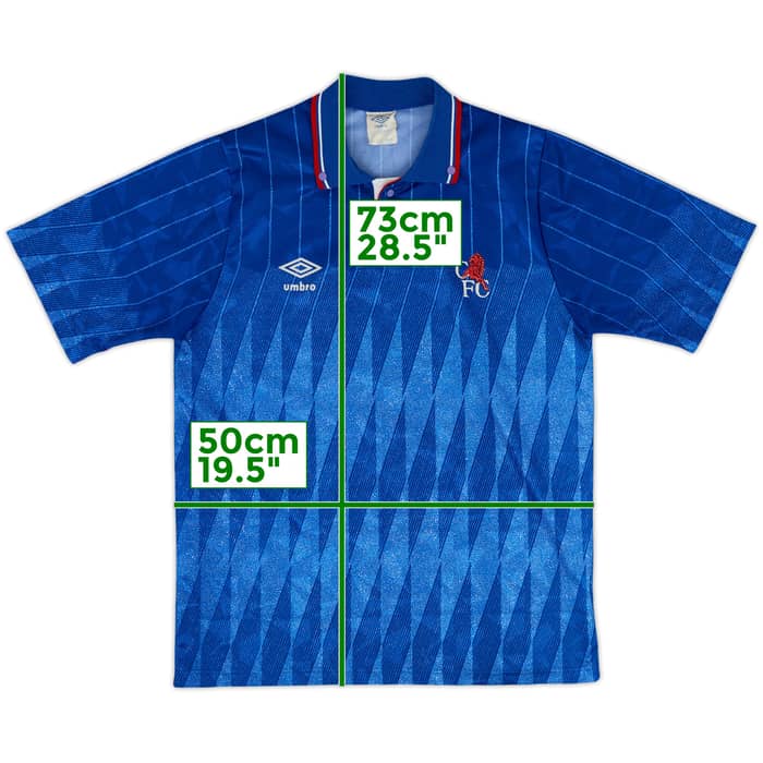 1989-91 Chelsea Home Shirt - 9/10 - (S)